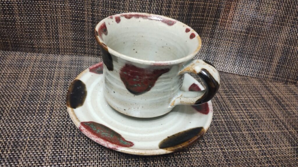 黒牟田焼 丸田宣政窯のコーヒー碗の写真